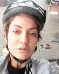 مهناز افشار در حال دوچرخه سواری در خارج از ایران+عکس