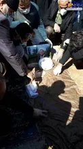 محل دفن طلبه جهادگر احمد خسروی+عکس