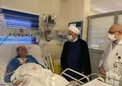 عیادت حسن روحانی از وزیر سابق در بیمارستان /عکس
