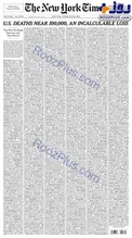 تصویر و تیتر جنجالی در صفحه نخست نیویورک تایمز!