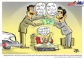 کاریکاتور/ مرغ سردفترداران یک پا دارد! جدال با برگه سبز خودرو!