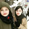 جدیدترین عکس سارا و نیکا  بازیگران سریال پایتخت در برف تهران