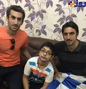 عکس/ عیادت رحمتی و جباری از هوادار استقلال