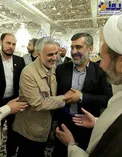 چهره خندان حاج قاسم سلیمانی در کنار سردار حاجی زاده/عکس