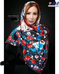 استایل خاص خانم بازیگر در تبلیغ روسری+عکس