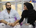 عکسی متفاوت از قهرمان وزنه برداری و همسرش