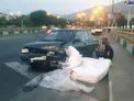 تصادف عجیب پراید با تشک در خیابان! +عکس