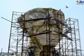 مجسمه عجیب یک راهب بودایی در بانکوک/عکس