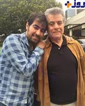 شهاب حسینی در آغوش بهروز وثوقی/عکس