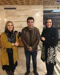 خداداد عزیزی در کنار بازیگر زن +عکس