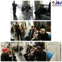 عکس/امام جمعه محبوب تبریز که برای رفت و آمد از مترو استفاده میکند