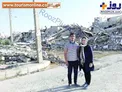 زن بارداري كه پس از ١٦ ساعت از زير آوار نجات پيدا كرد+عكس