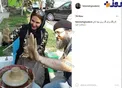 عکس/ گل بازی خانم بازیگر