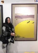 تیپ خاص الناز شاکردوست در گالری هنری/عکس