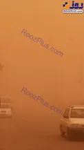 هم اکنون/ گرد و غبار شدید در شهر میبد یزد+عکس