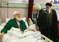 عیادت محمدجواد ظریف از آیت‌الله هاشمی شاهرودی +عکس
