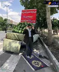 کار خیر و زیبای میوه فروش مشهدی + عکس