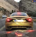 مازاراتی با روکش طلایی در جاده چالوس! +عکس