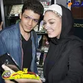 سلفی جالب سحر قریشی با پسری که طرفدار اوست