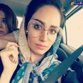 عینک بزرگ و عجیب خانم بازیگر تازه عروس+ عکس
