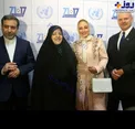 الهام حمیدی در میان مسئولین سیاسی+عکس