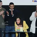 جشن تولد 38 سالگی خانم بازیگر در شب اکران مردمی فیلمش+عکس