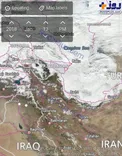 تصویری جالب از توقف ابرهای بارش زا در مرز ایران
