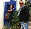 تیپ و ژست جالب مجری مشهور و همسرش+ عکس