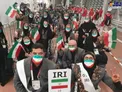 کاروان ایران در آستانه ورود به ورزشگاه