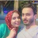 سلفی شاد نجمه جودکی و همسرش