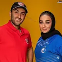 عروس و پسر فاطمه گودرزی با لباس ورزشی+عکس