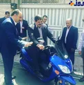 عکس/ موتورسواری عباس جدیدی