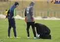 عکس جالبی از مسابقات فوتبال بانوان در ایران