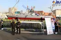 عکس/ماکت «ناوشکن جماران» در مسیر راهپیمایی ۲۲ بهمن تهران