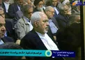 عكس/چرت زدن وزير پير در مراسم تنفيذ حكم رياست جمهوري