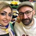 سلفی هدایت هاشمی و همسرش در شب یلدا