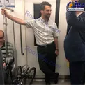 مترو سواری آذری جهرمی در سه‌شنبه بدون خودرو/عکس