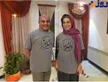 تی شرت عجیب خانم بازیگر + عکس