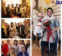 لباس عجیب خانم هنرپیشه در جشن تولدش با حضور بازیگران مشهور