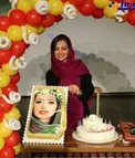 کیک تولد عجیب و زیبای خانم بازیگر مشهور