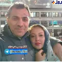 خوشگذرانی خانم بازیگر و همسرش در خارج از ایران+ عکس