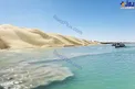 تلاقی شگفت انگیز کویر و دریا در چابهار+عکس