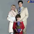 عکس آتلیه ای خواننده معروف ایرانی و خانواده+ عکس