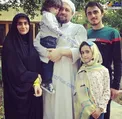 تصويري از سيد حسن خميني در كنار فرزندانشان