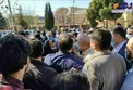 حضور قالیباف درمیان تجمع مردم در مقابل فرمانداری/عکس