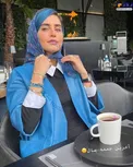 تیپ آبی الناز شاکردوست در آخرین جمعه سال/عکس