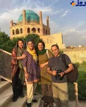خوشگذرانی بازیران مشهور در یک مکان تاریخی + عکس