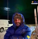 عکس/ پیمان معادی در سرمای منفی ۲۸ درجه قطب شمال!