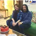 جشن تولد فرهاد ایرانی در کنار همسرش+عکس