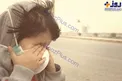 عکسی غم انگیز از گرد و خاک در چشمان کودک اهوازی